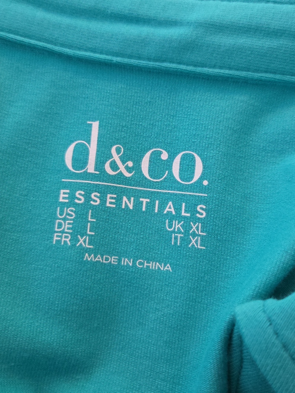 Denim & Co Essentials Sleeveless Polo Dress Aqua - Picture 2 of 4